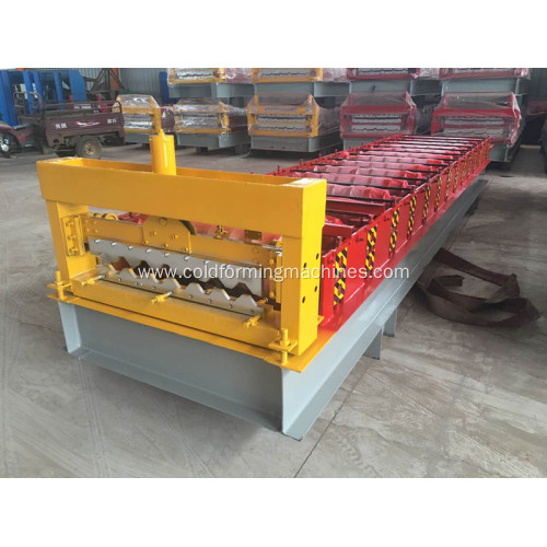 Roof and wall panel tile roll forming machine